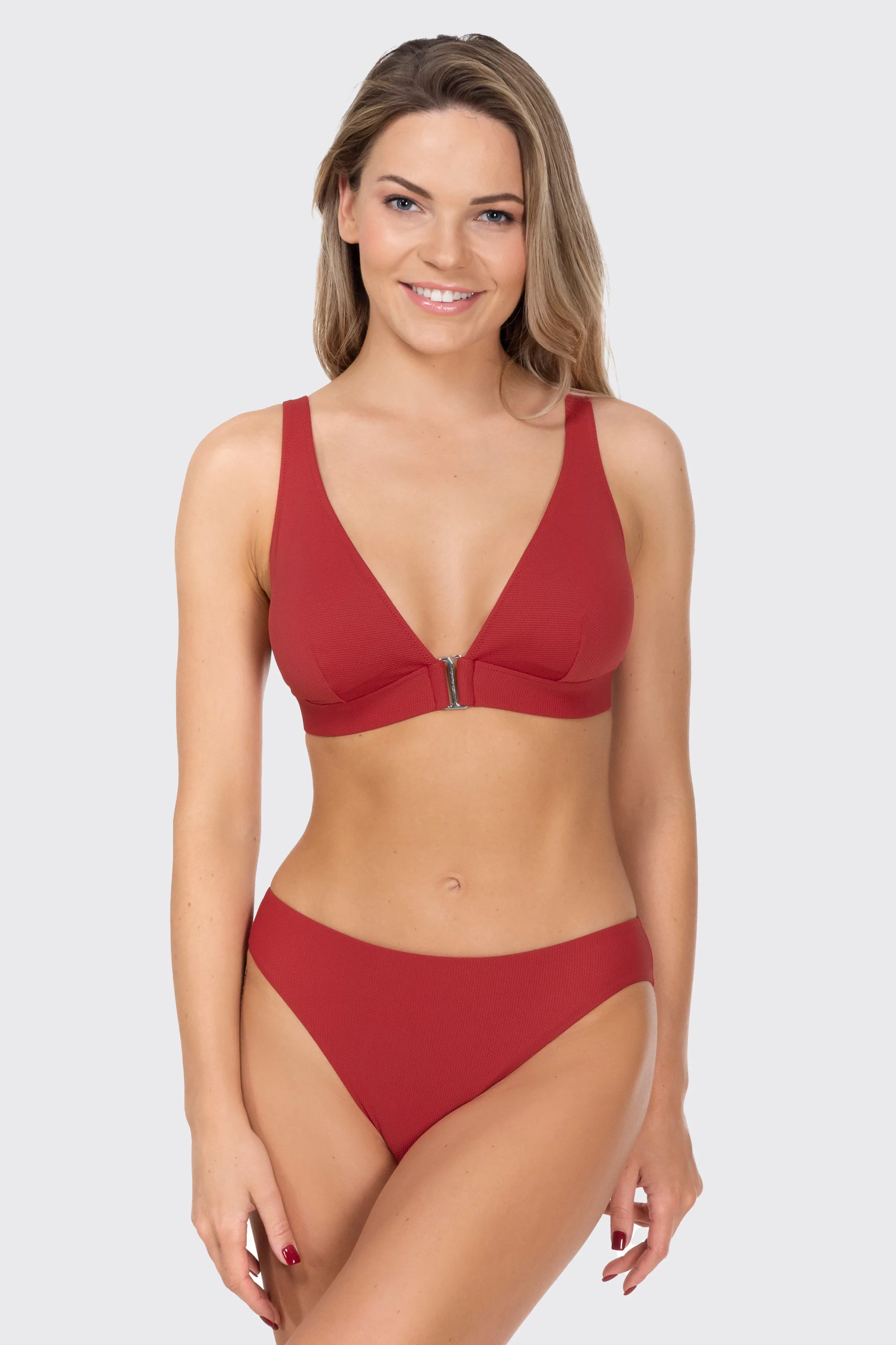Marie Meili - Reggiseno per Bikini, Donna Rosso (Cherry) 32 C- UK