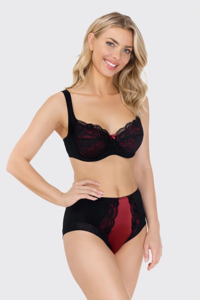 Liemenėlė Carmen. Spalva: juoda