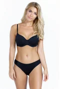 Smooth spacer cup t-shirt bra. Color: black